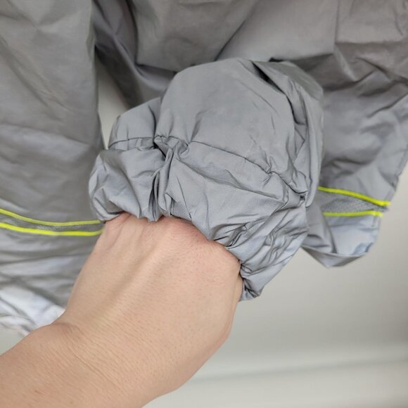 Hot & delicious womens small gray windbreaker pants jogger elastic drawstring - Picture 8 of 9